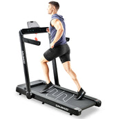 Sparnod Fitness STH-3060 / STH-3040 Ultra Slim 2-in-1 Foldable Home Use Treadmill Under Desk Walking Pad fits under bed/sofa. No Installation Required, 4 HP Peak motor,